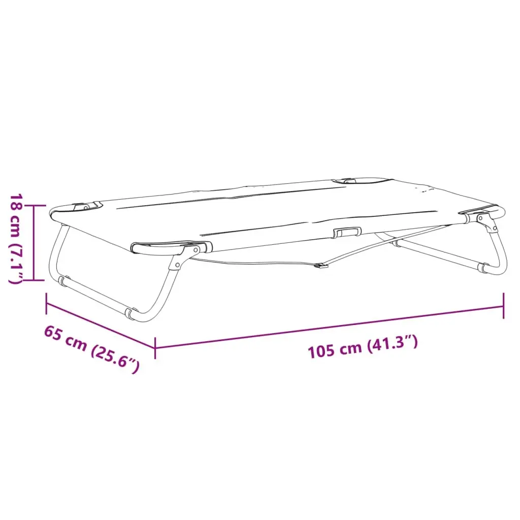 Dog Bed Elevated Foldable Indoor Outdoor Anthracite