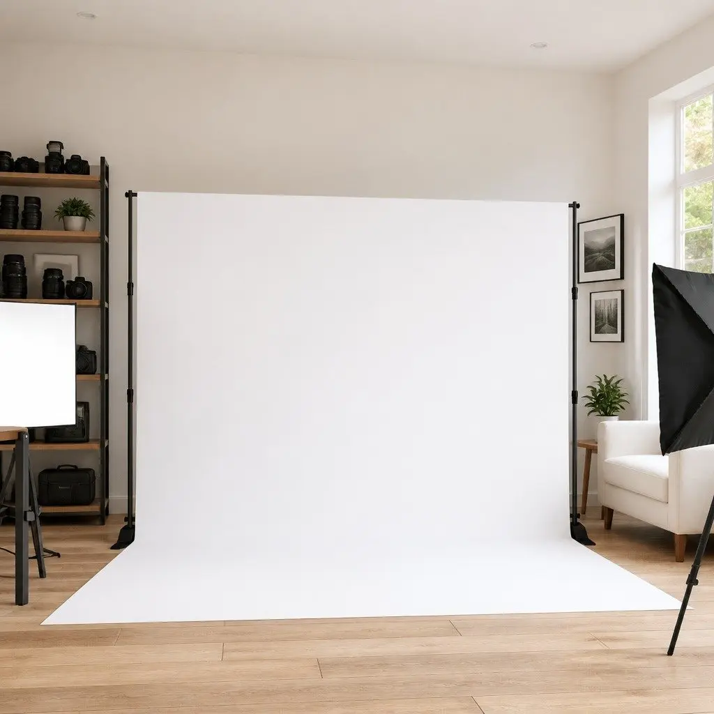 Black Backdrop Stand for Events and Photography