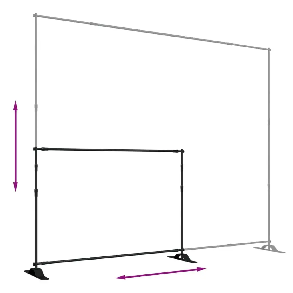 Black Backdrop Stand for Events and Photography