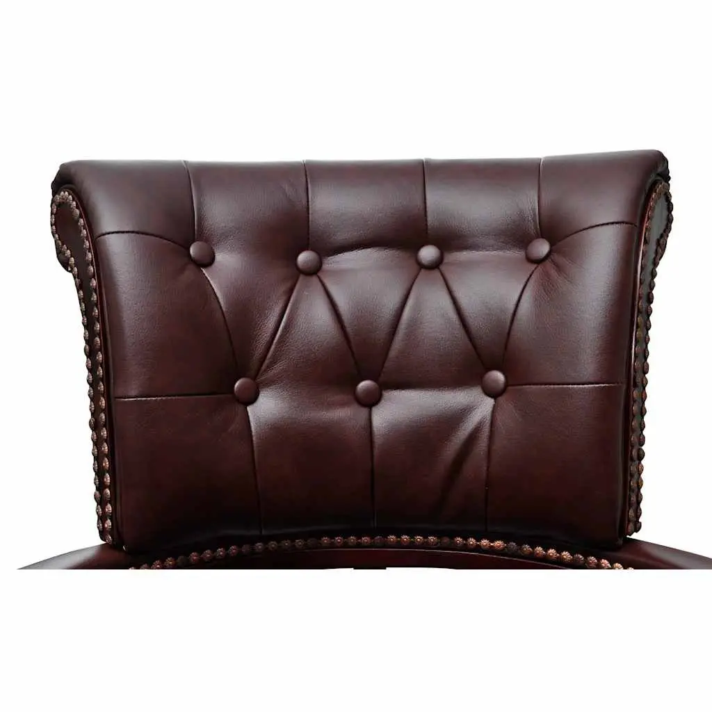 Swivel Office Chair Brown Adjustable Height Home Desk Seating Furniture