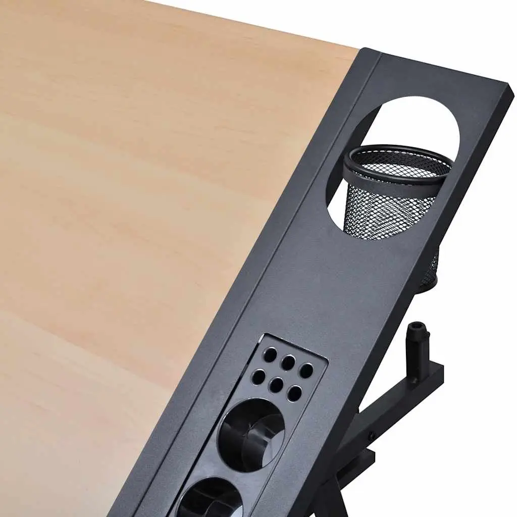 Art Drafting Table Tiltable Tabletop Adjustable Height Drawing Workspace with