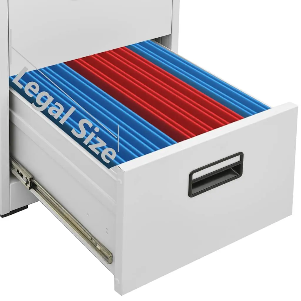 3-Drawer Filing Cabinet with Locking Drawers
