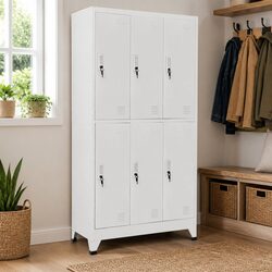 Practical 6-Compartment Locker Cabinet for Daily Use