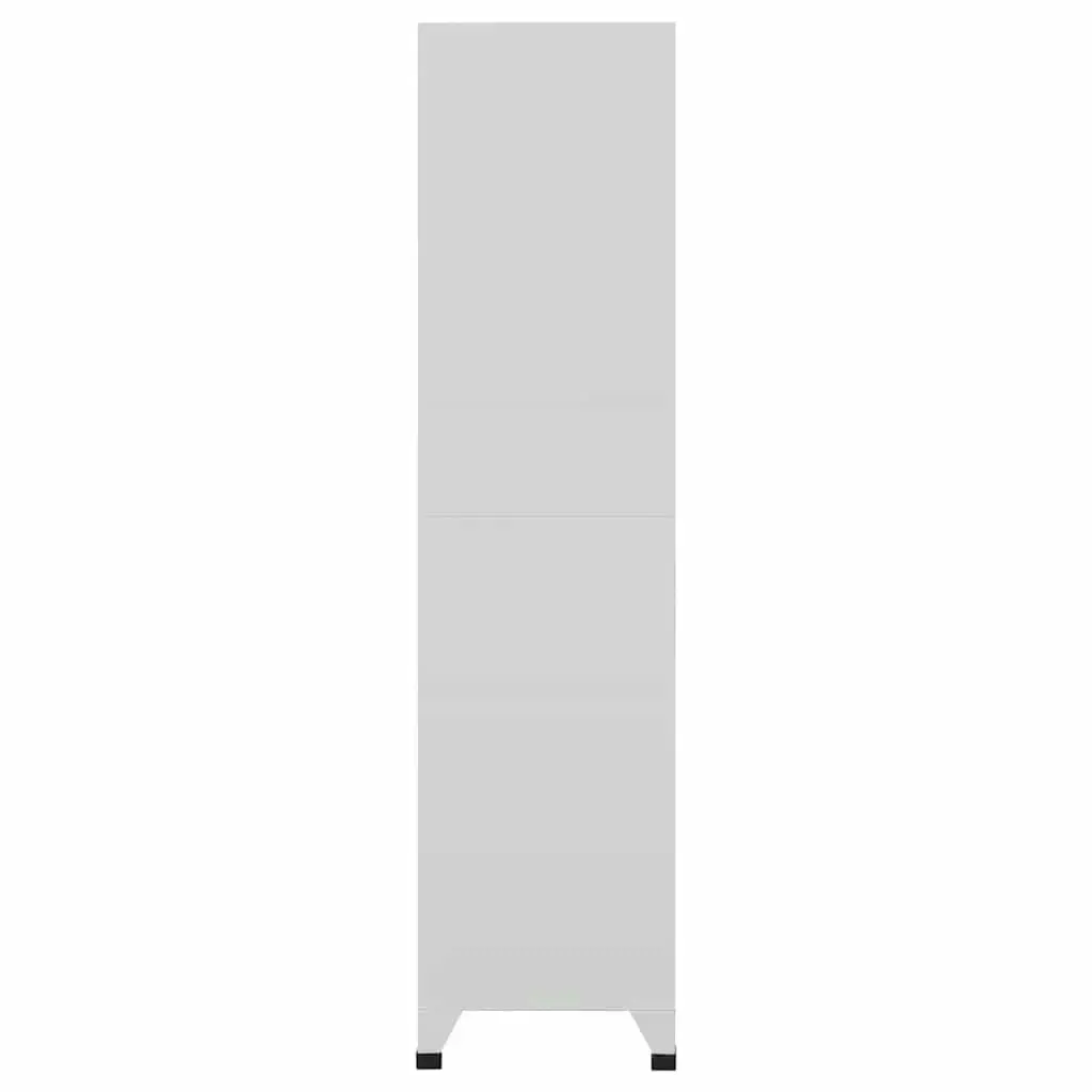Locker Cabinet 6 Compartments Steel Storage Office Gym Changing Room Grey 90W x 45D x 180H cm