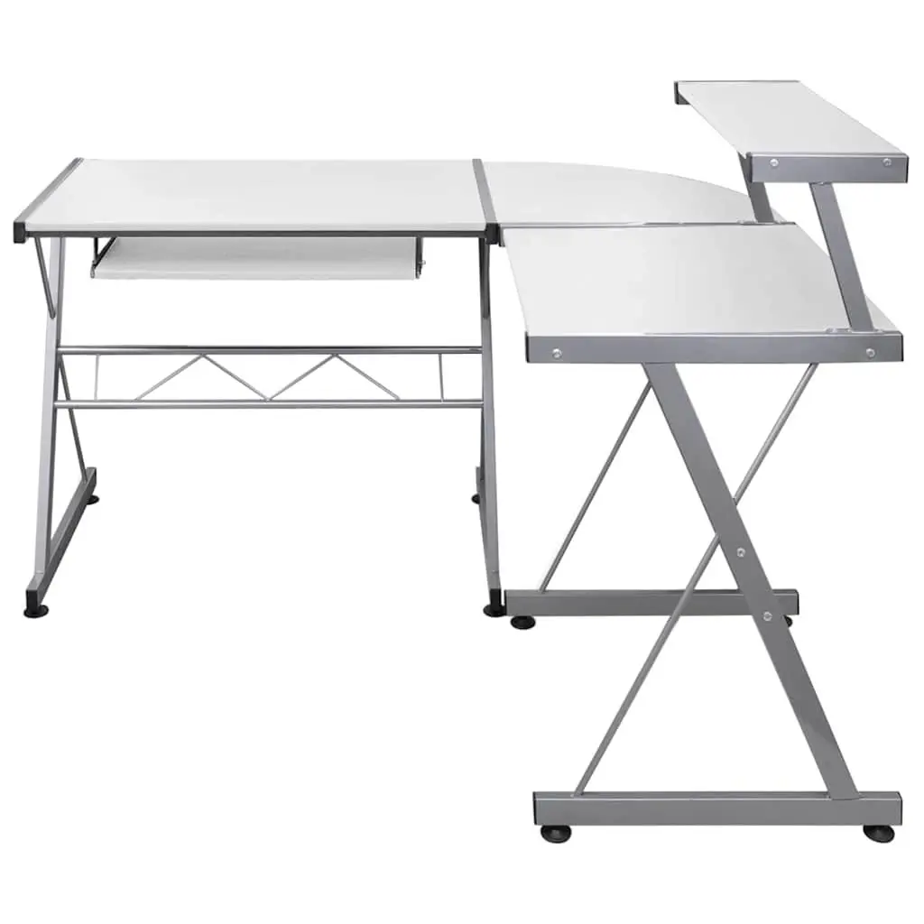 L-Shaped Computer Desk with Storage Options