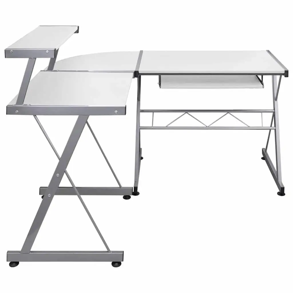 L-Shaped Computer Desk with Storage Options