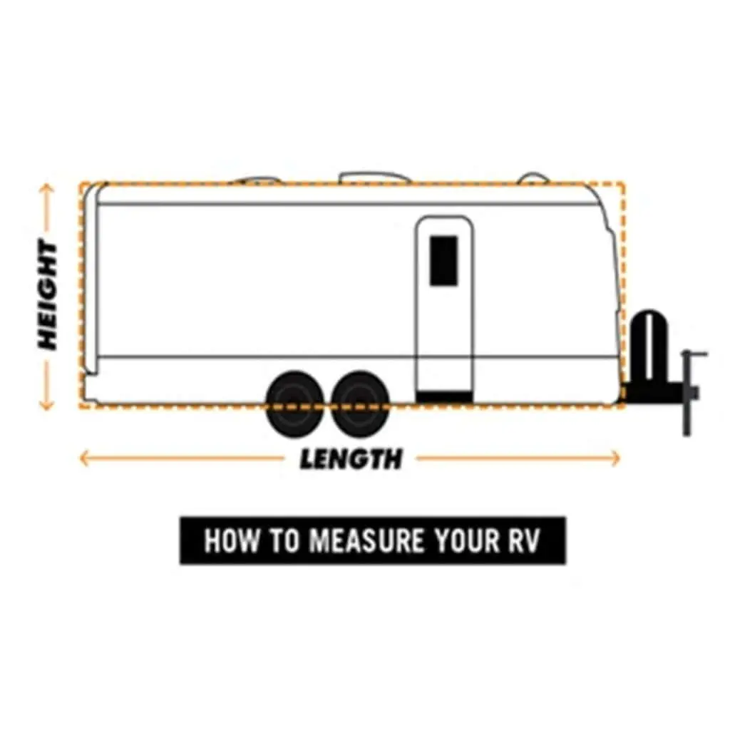 Caravan Cover M Grey Waterproof Breathable UV Resistant Storage Protection