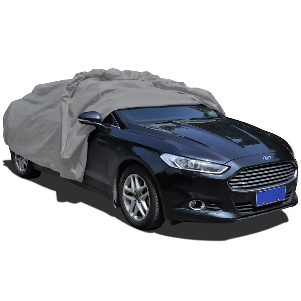 Car Cover M Size Grey Nonwoven Fabric Automotive Storage Protection Sedan