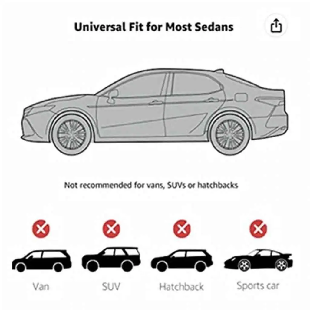 Car Cover M Size Grey Nonwoven Fabric Automotive Storage Protection Sedan