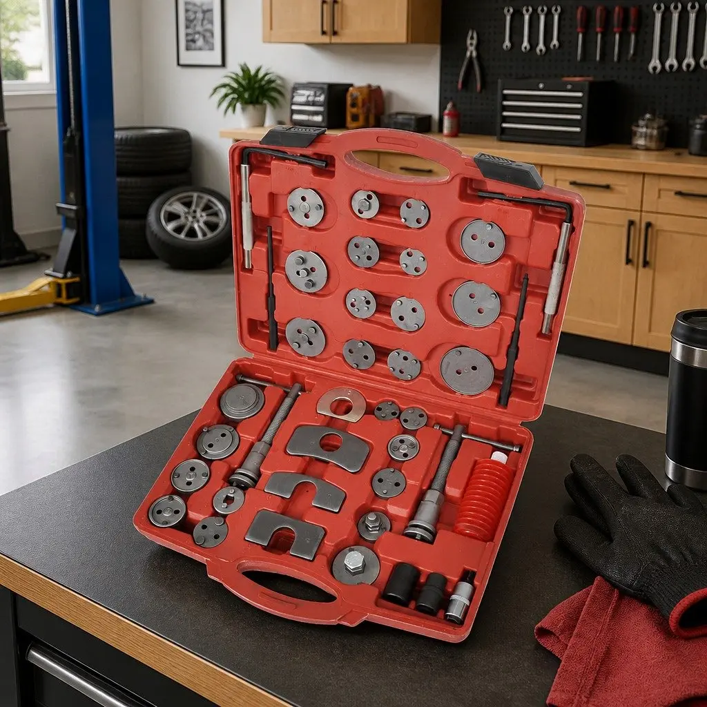 Brake Caliper Piston Wind Back Tool Kit 40 Piece Set Carbon Steel