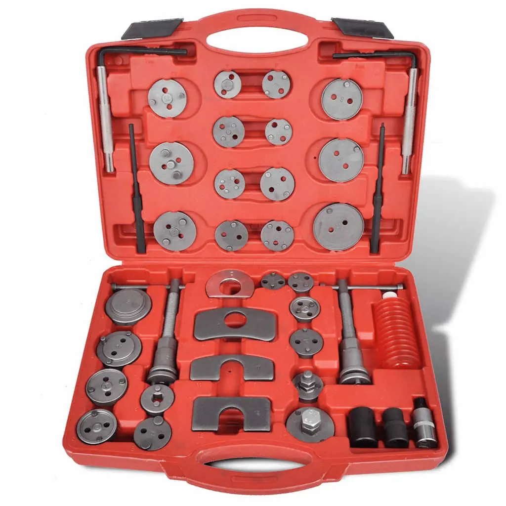 Brake Caliper Piston Wind Back Tool Kit 40 Piece Set Carbon Steel