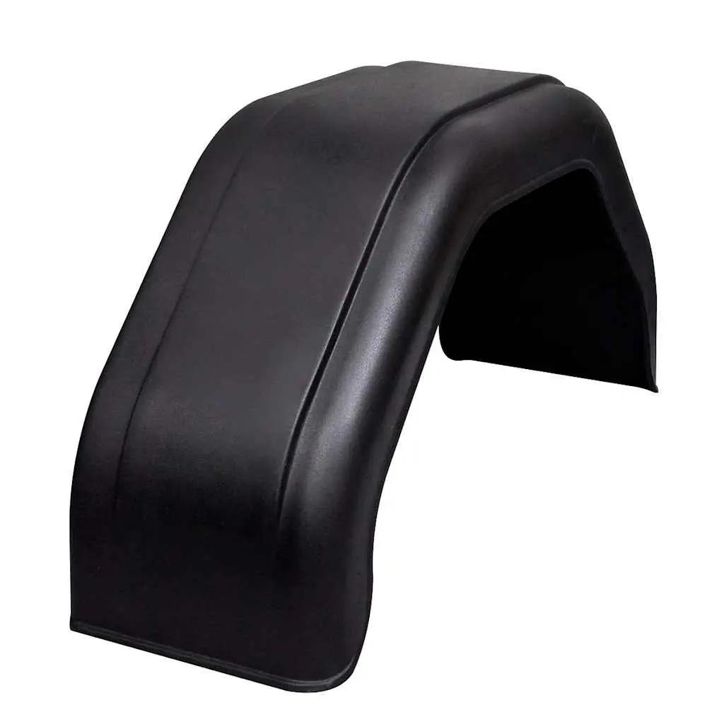 Mudguard Set for Trailer Wheels 200 x 680 mm Black