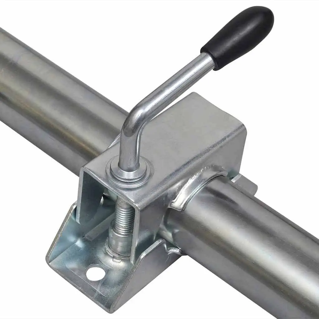 Support Tubes Split Clamps Jockey Wheel 48mm Silver