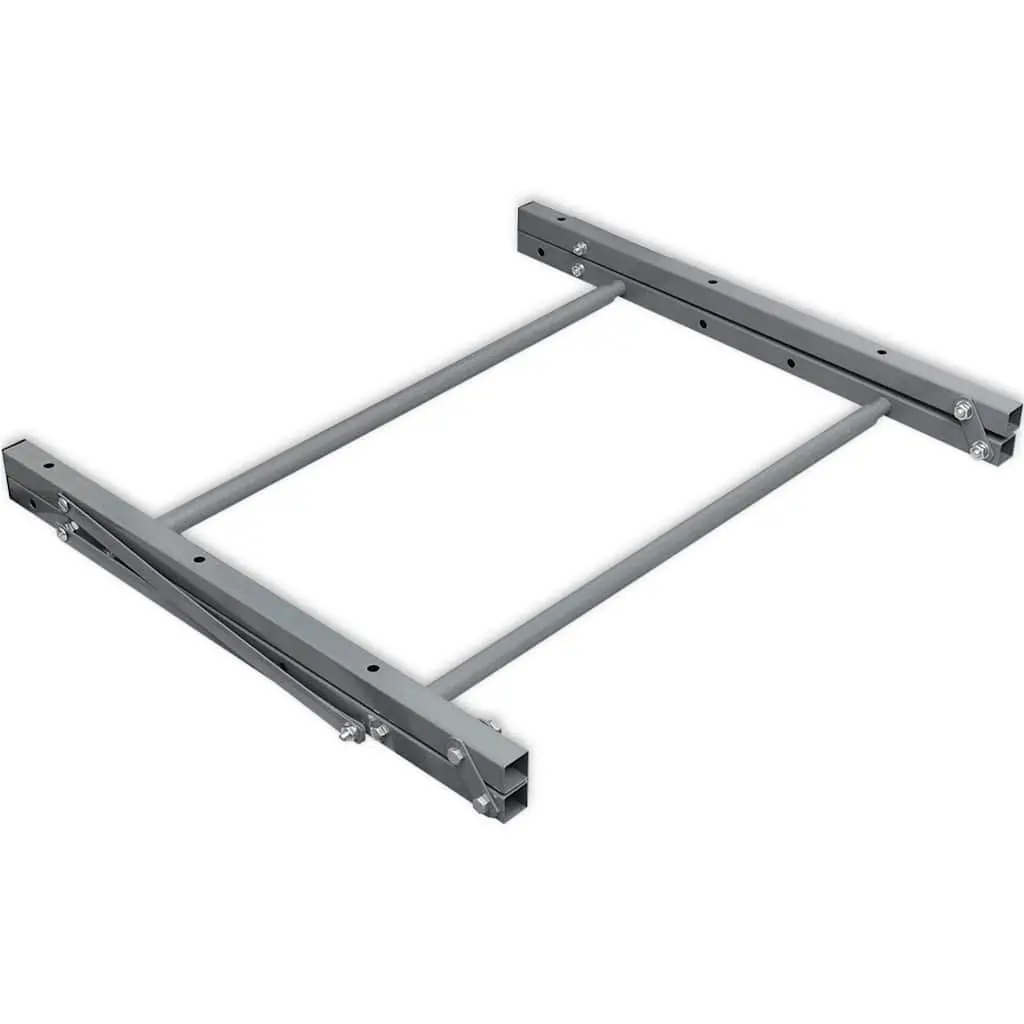 Foldable Tyre Rack Wall Mounted Storage Adjustable 81-122cm Red