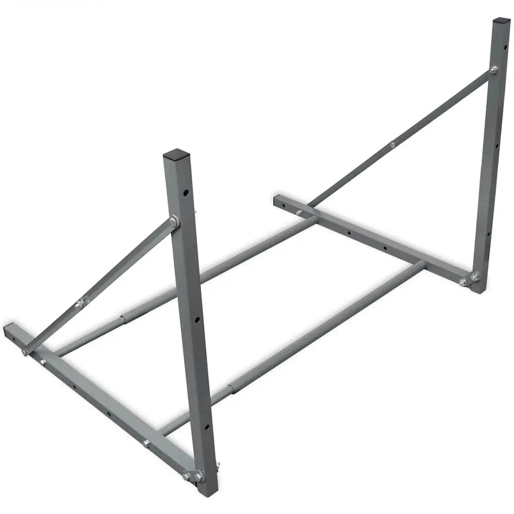 Foldable Tyre Rack Wall Mounted Storage Adjustable 81-122cm Red