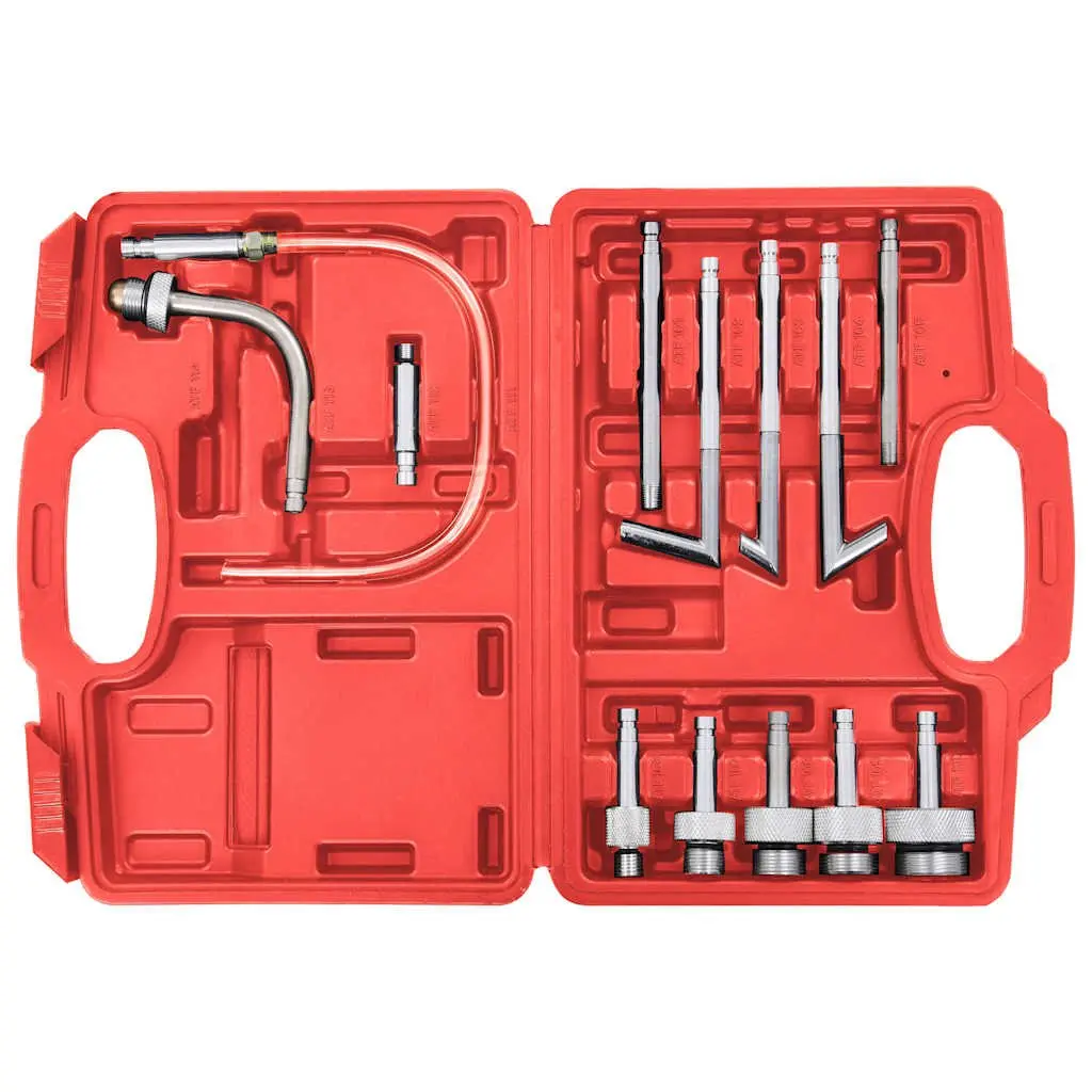 Manual Transmission Fluid Filler 7.5L Dispenser Kit White 13 Adapters