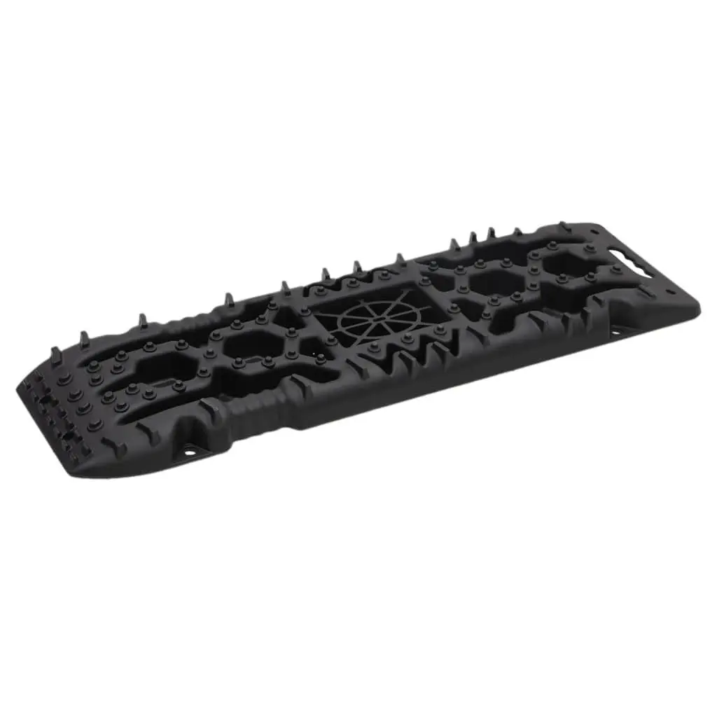 Traction Boards Recovery Tracks 2 Piece Black Off-Road Vehicle Wheel Grip Mat