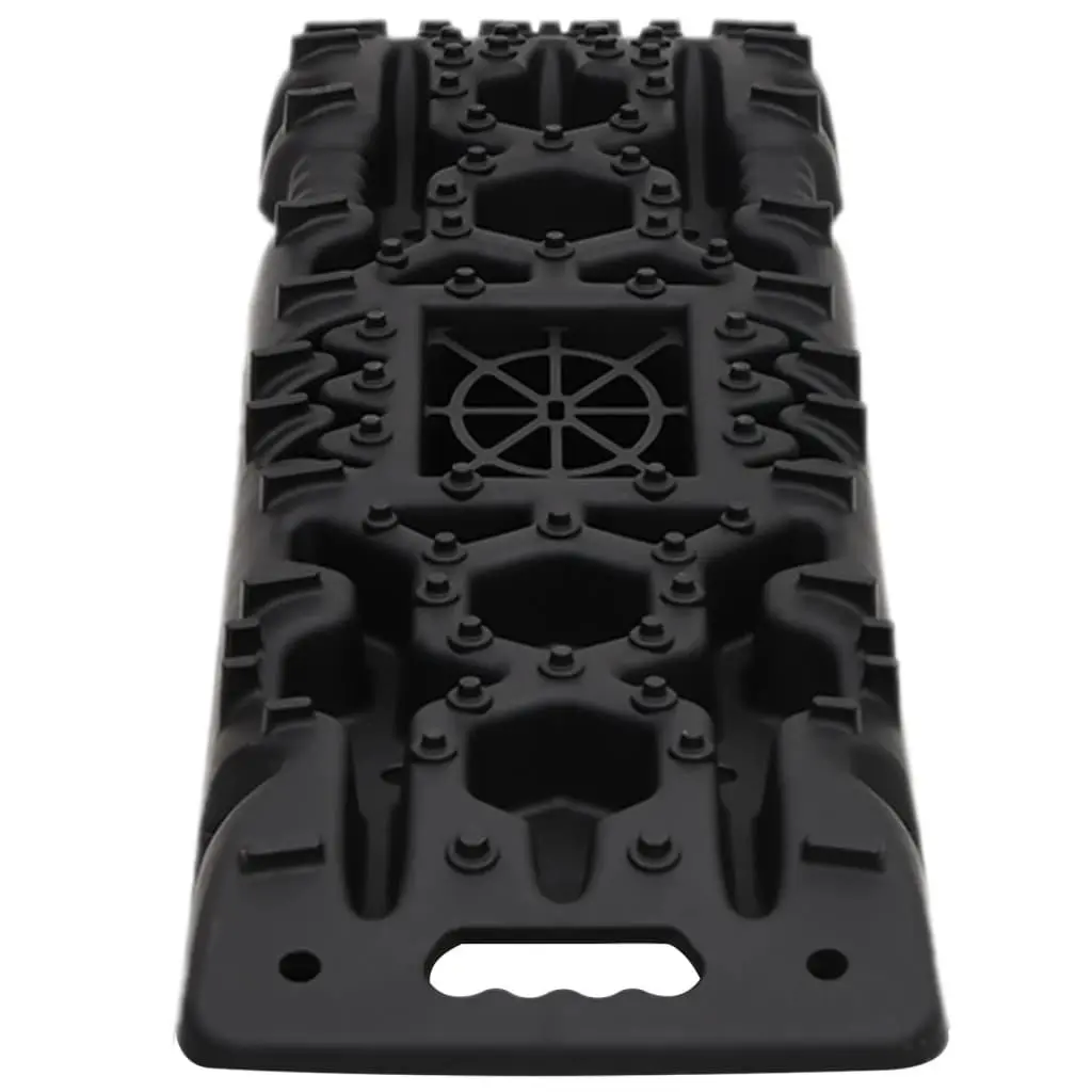 Traction Boards Recovery Tracks 2 Piece Black Off-Road Vehicle Wheel Grip Mat