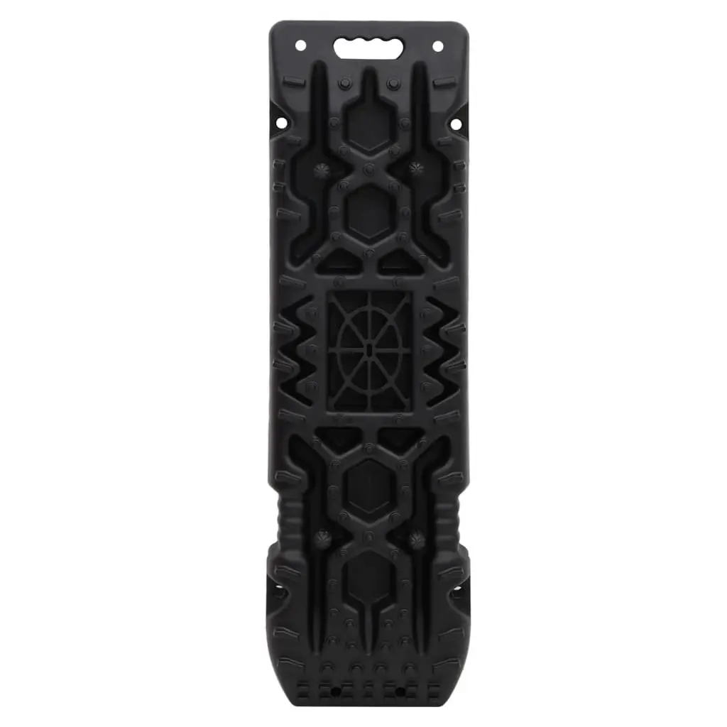 Traction Boards Recovery Tracks 2 Piece Black Off-Road Vehicle Wheel Grip Mat