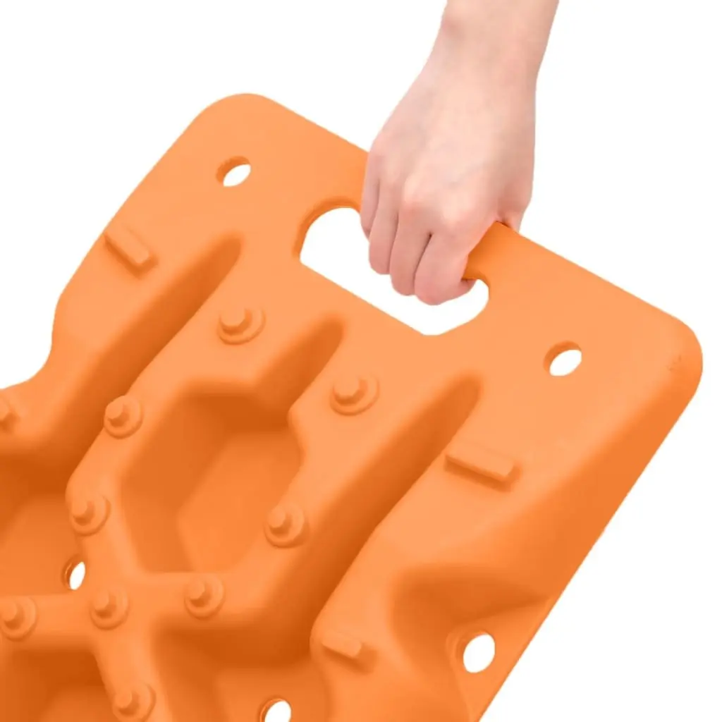 Traction Boards 2 Piece Orange Recovery Track Off-Road Vehicle Assistance Mats