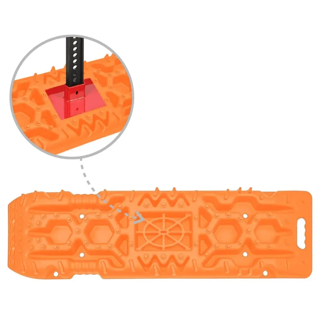 Traction Boards 2 Piece Orange Recovery Track Off-Road Vehicle Assistance Mats