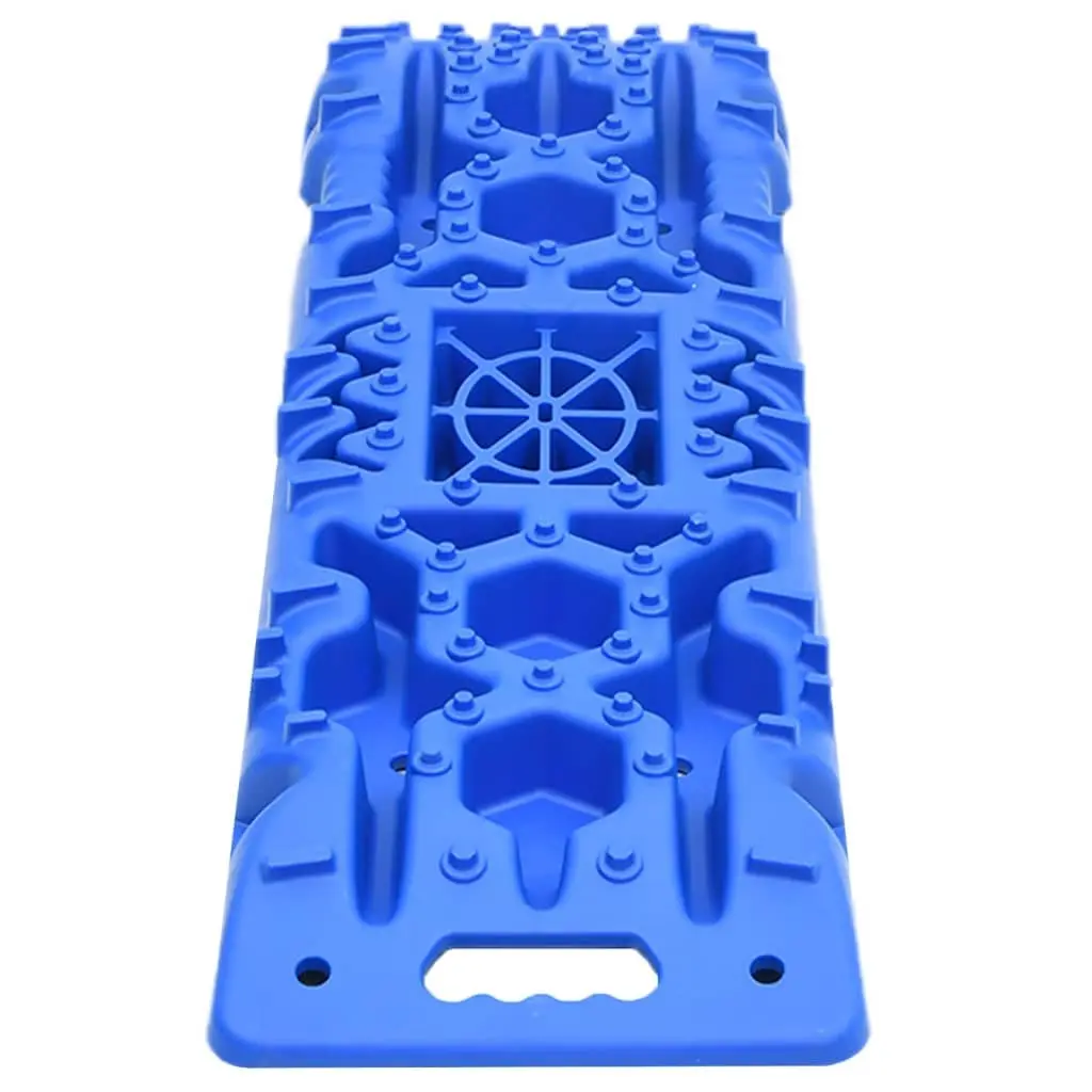 Traction Boards 2 Piece Recovery Tracks Off-Road Vehicle Grip Blue 107 x 31 x 7 cm