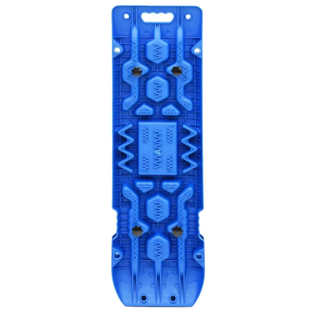 Traction Boards 2 Piece Recovery Tracks Off-Road Vehicle Grip Blue 107 x 31 x 7 cm