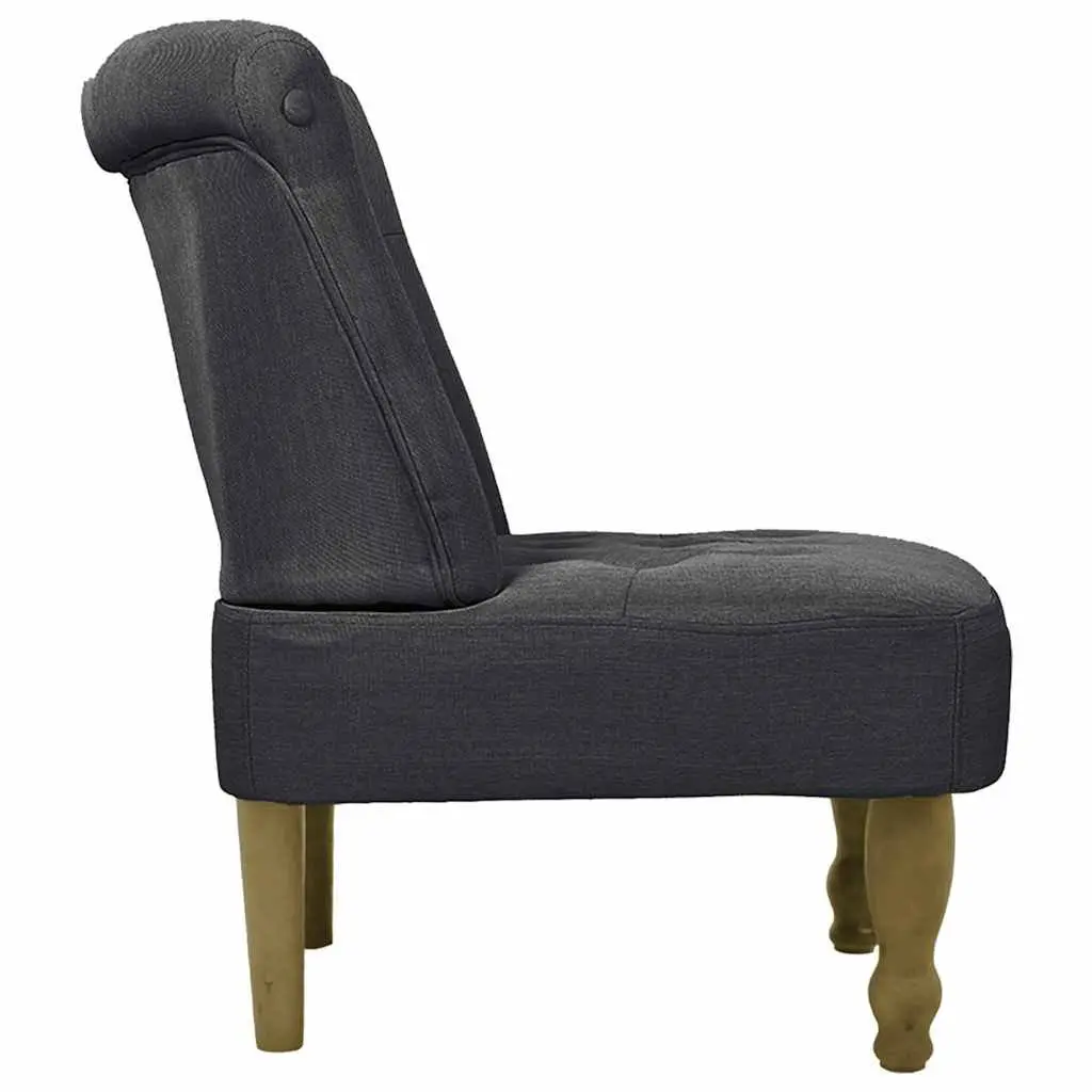 Grey Fabric Arm Chair with Classic Style