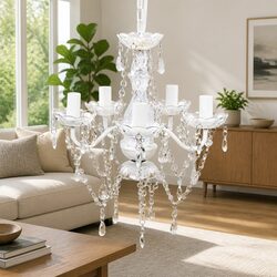 Value-Driven 5-Bulb Crystal Ceiling Chandelier