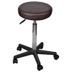 Comfortable and Valuable Brown Office Stool with Gas Lift