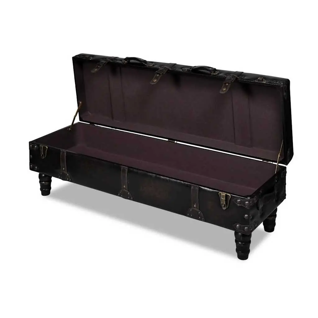 Long Storage Bench with Lockable Feature