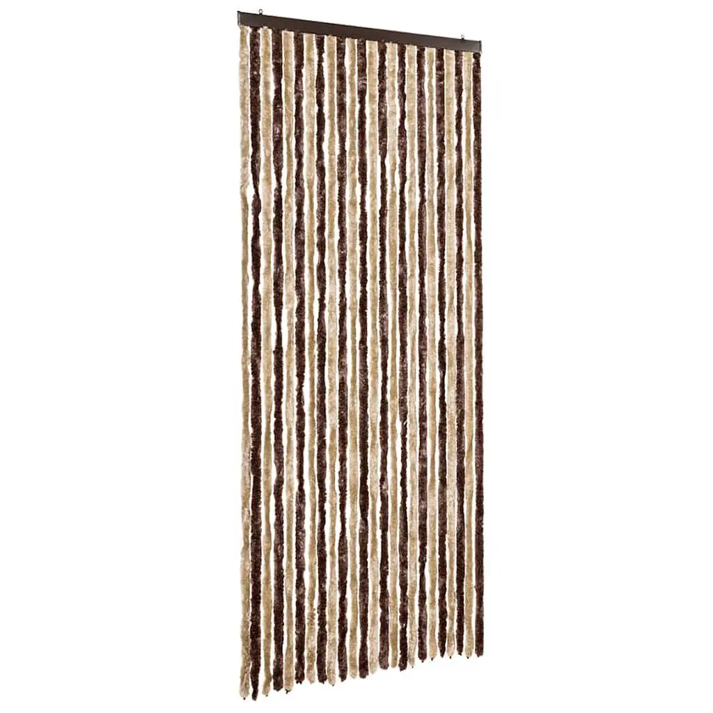 Insect Curtain Chenille Beige Light Brown 100x220 cm Fly Mosquito Door Screen