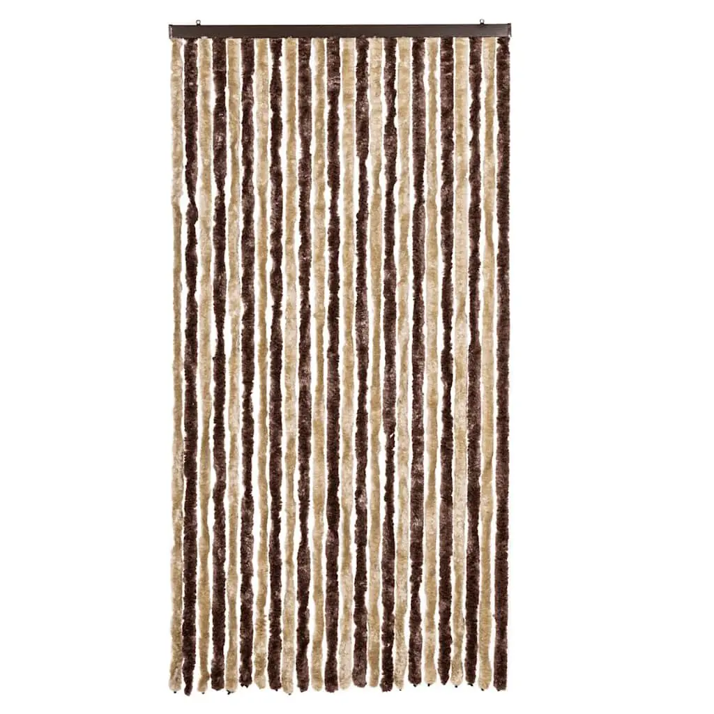 Insect Curtain Chenille Beige Light Brown 100x220 cm Fly Mosquito Door Screen