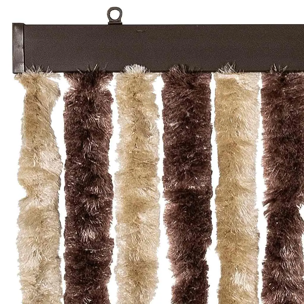 Insect Curtain Chenille Beige Light Brown 100x220 cm Fly Mosquito Door Screen