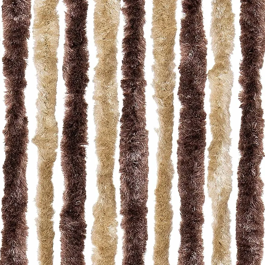 Insect Curtain Chenille Beige Light Brown 100x220 cm Fly Mosquito Door Screen