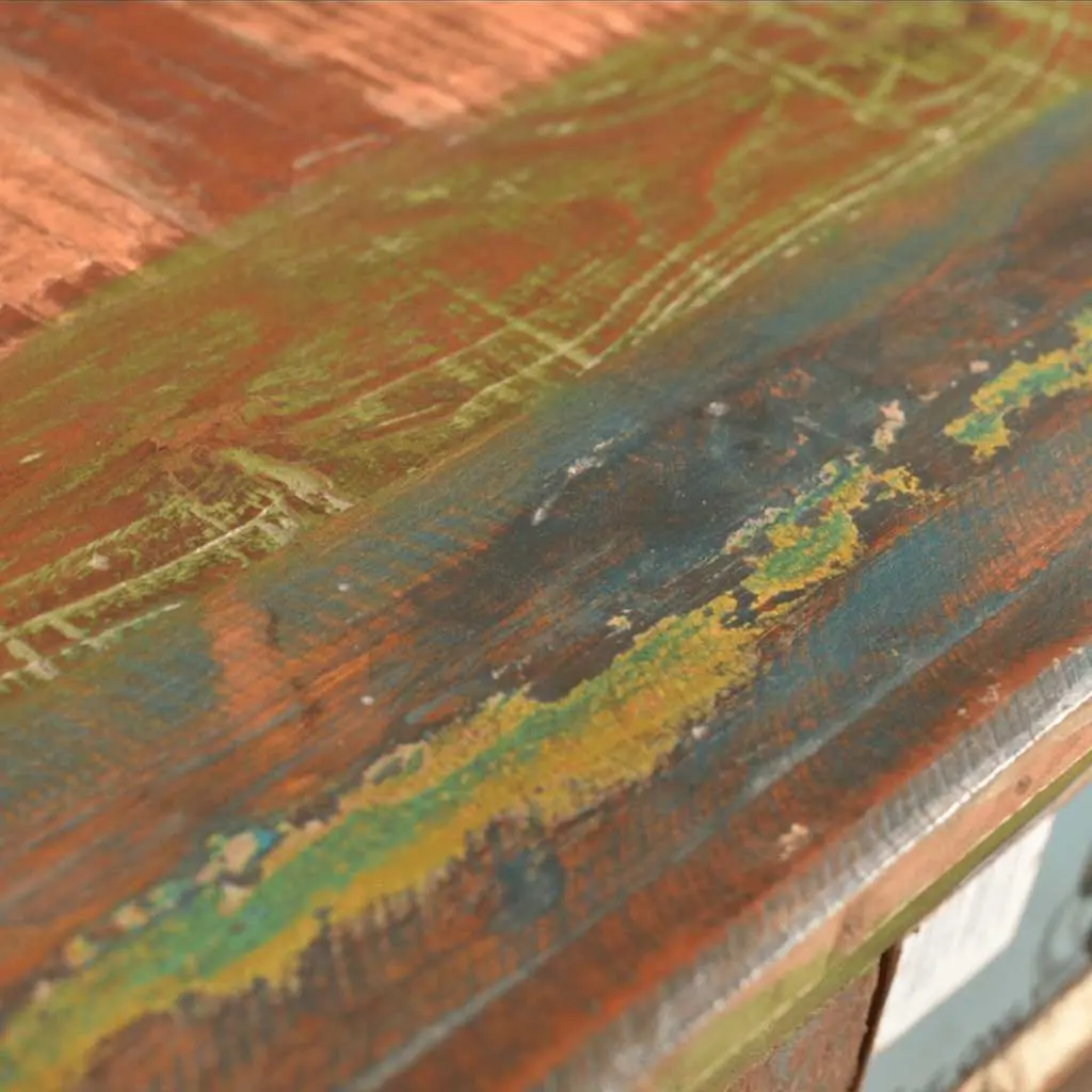 Reclaimed Wood Chest of Drawers Storage 4 Drawer Brown