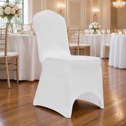 Quality White Stretch Chair Covers - Set of 50 Pieces