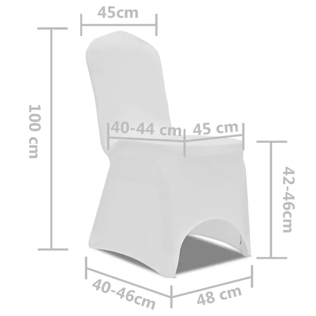 Chair Cover Stretch White 50 Pieces Event Wedding Banquet Spandex Slipcover