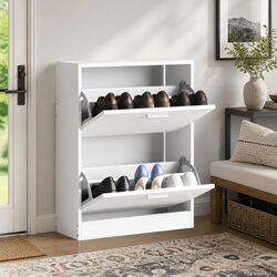 A Reliable White Shoe Cabinet for Everyday Use