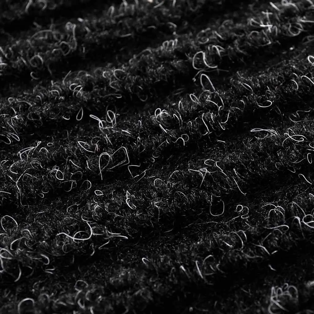 Door Mat Non-Slip 90 x 60 cm Black Easy Clean