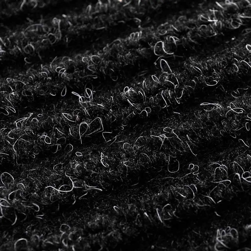 Door Mat Black 90 x 150 cm Non-Slip PVC Entry Way Floor Protection