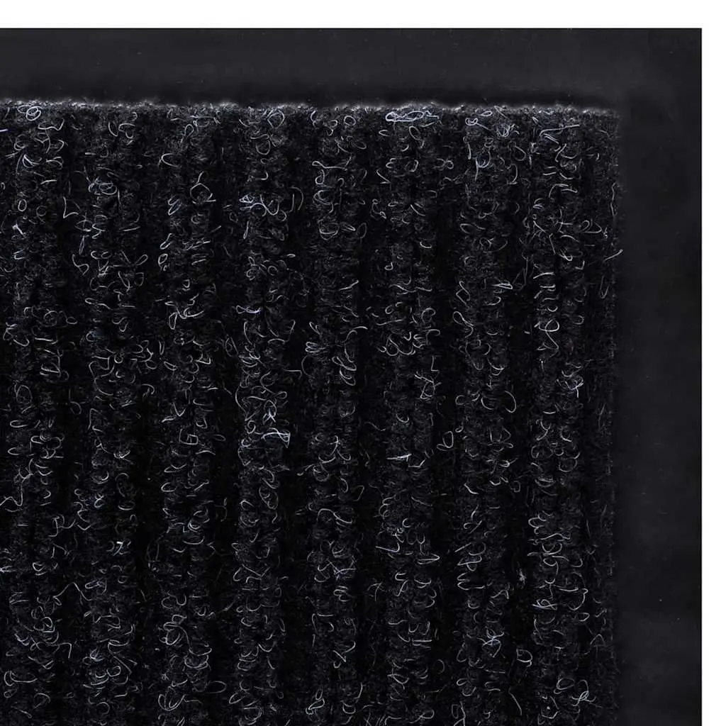 Door Mat Non-Slip 120 x 180 cm Black Indoor Outdoor Entry Entrance