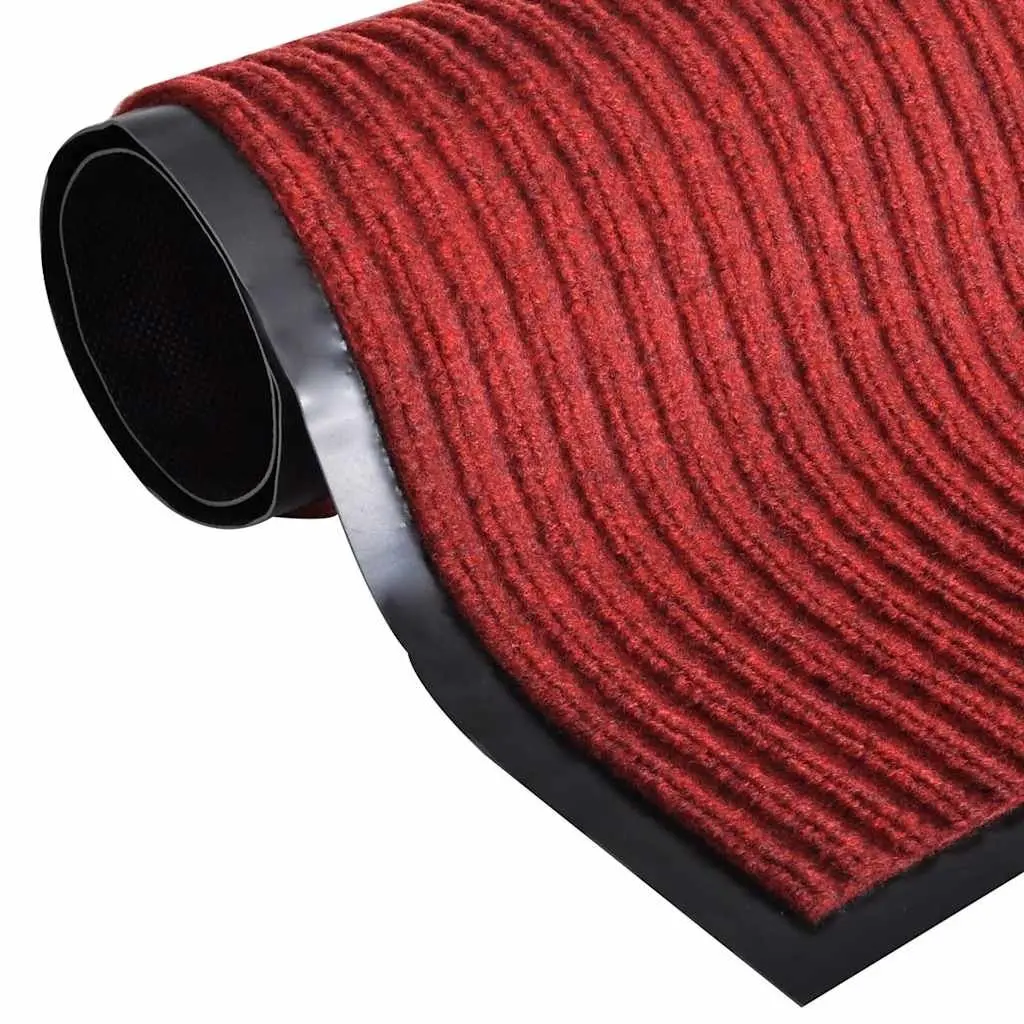 Door Mat Red 90 x 150 cm PVC Non-Slip Backing Indoor Outdoor Entrance Rug