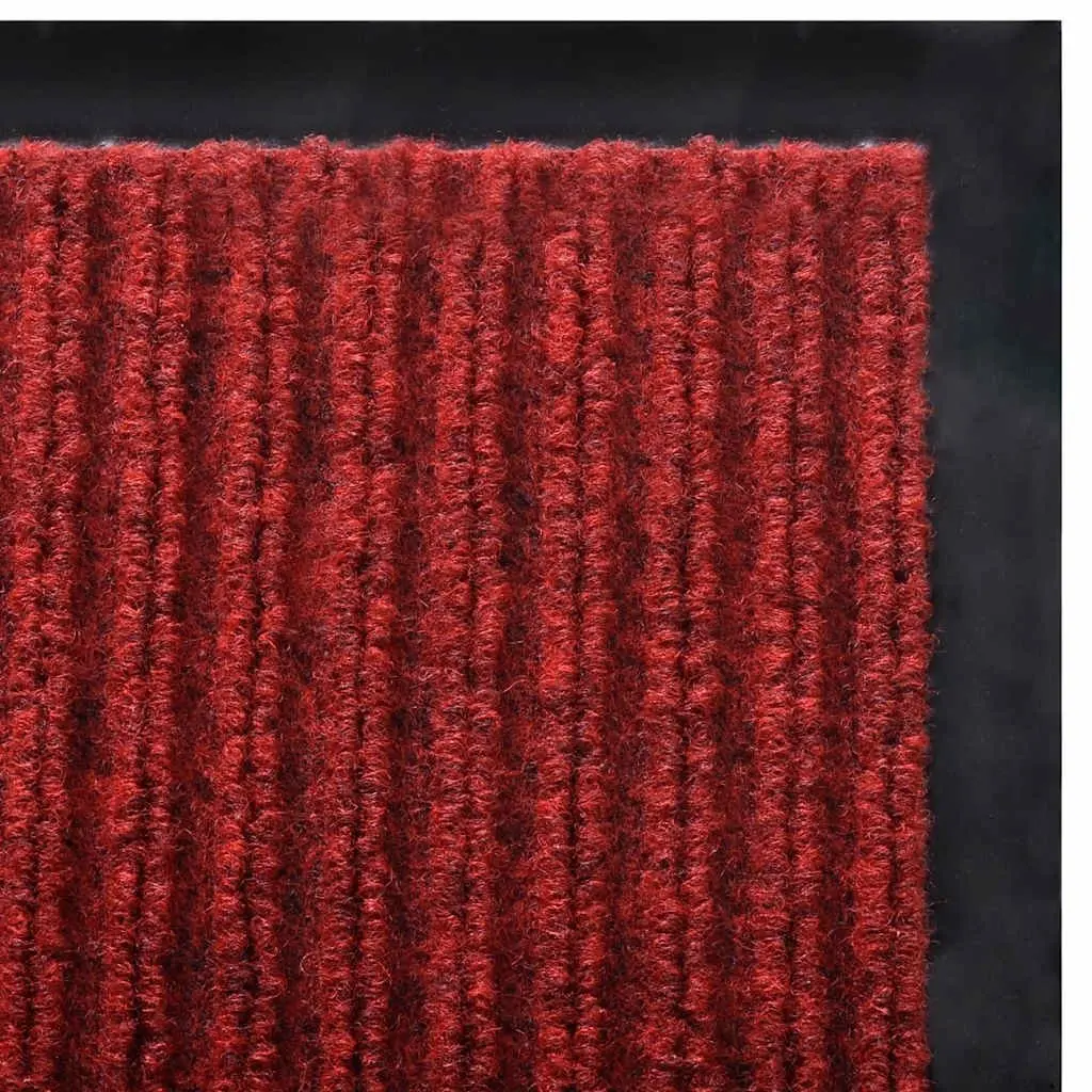 Door Mat Red 90 x 150 cm PVC Non-Slip Backing Indoor Outdoor Entrance Rug