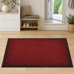 Practical Red Door Mat - Reliable Size 120 x 180 cm