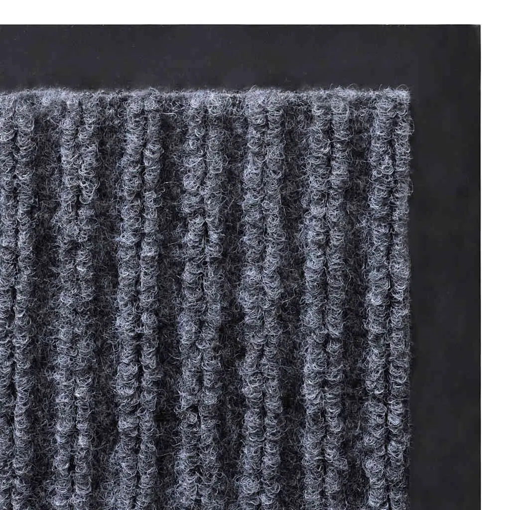 Door Mat Grey 90 x 120 cm Non-Slip Backing Indoor Outdoor