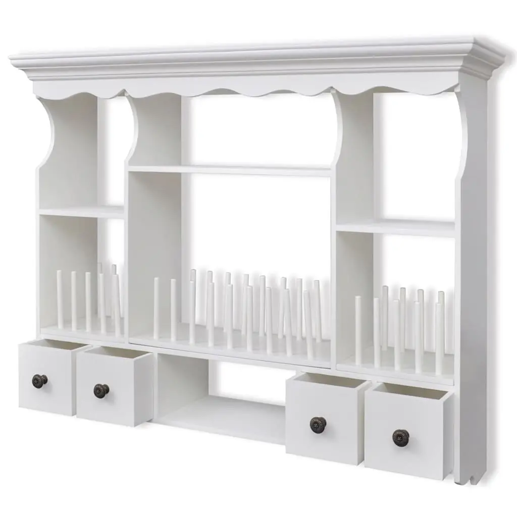Wooden Kitchen Wall Cabinet with Drawers