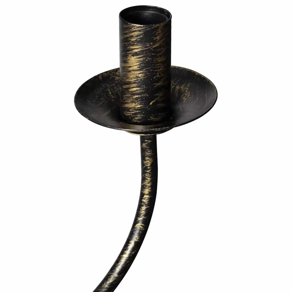 Chandelier Antique Black Metal 8 x E14 Pendant Lamp Ceiling Fixture Classic