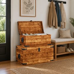Value Wooden Chest Set – 2 Handmade Storage Solutions