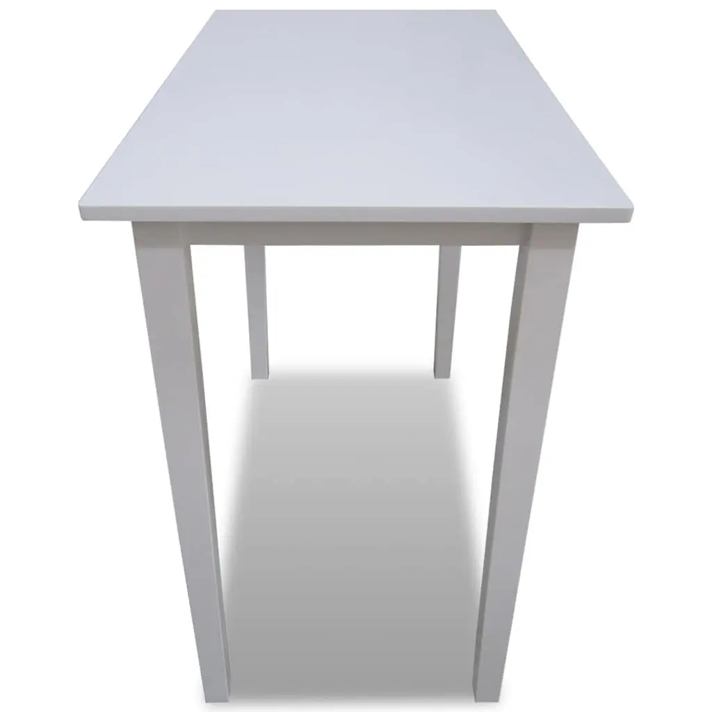 Wooden Bar Table Kitchen Dining Room Console Tall White